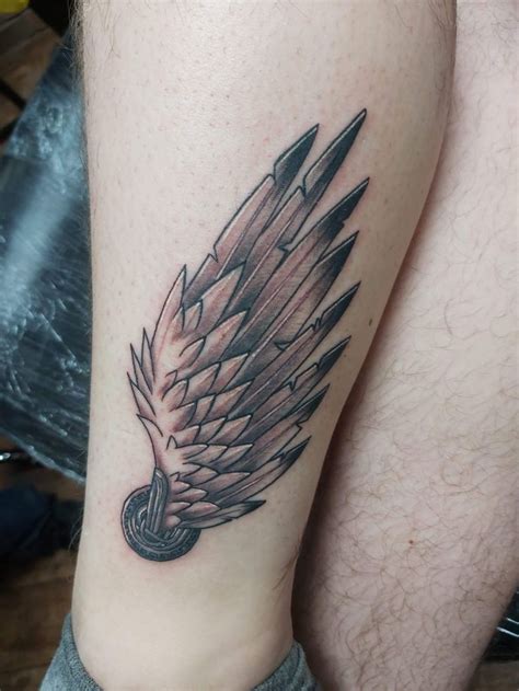 hermes wings tattoo|arm wing tattoo.